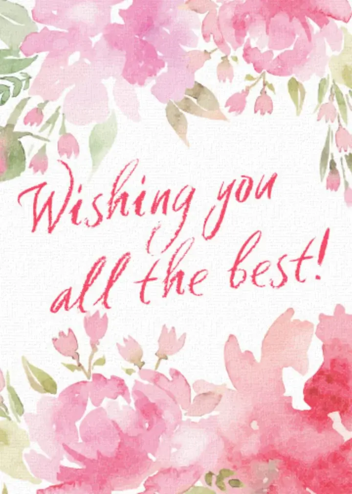 Wishing You All The Best! card image