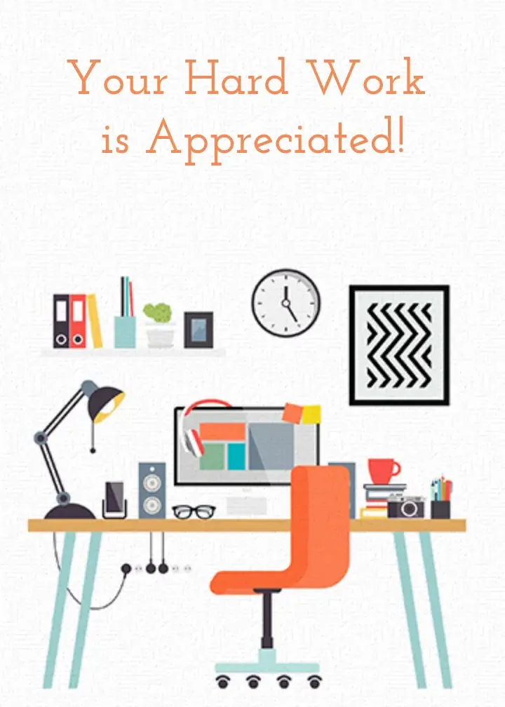 Your Hard Work Is Appreciated card image