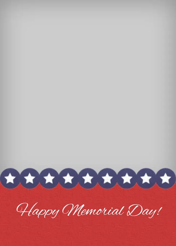 Patriotic Memorial Day Photo card image