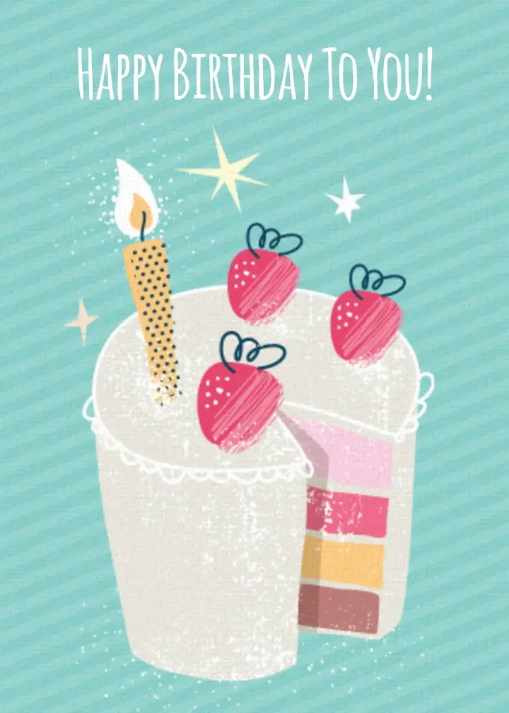 Birthday Cake Sparkles card image