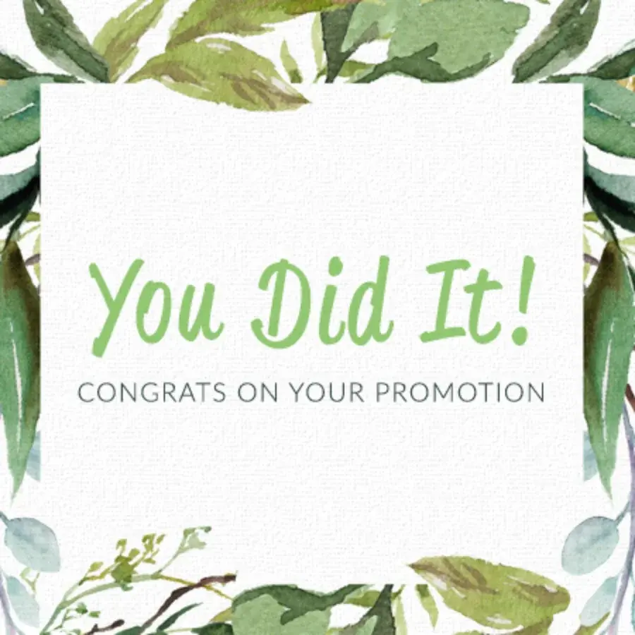 Congrats On Your Promotion card image