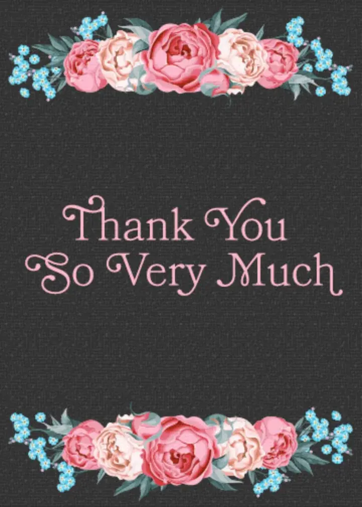 Winter Rose Thank You card image