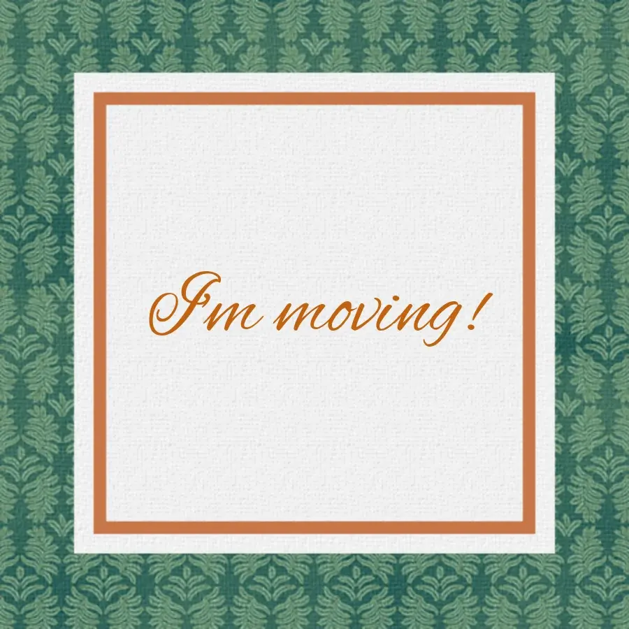Moving Announcement card image