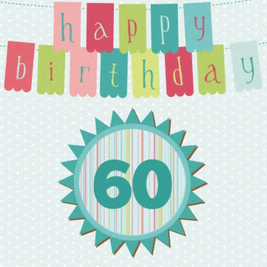 60th Birthday Banner card image