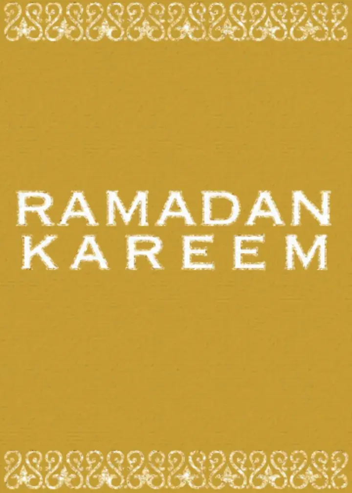 Gold Ramadan Kareem card image