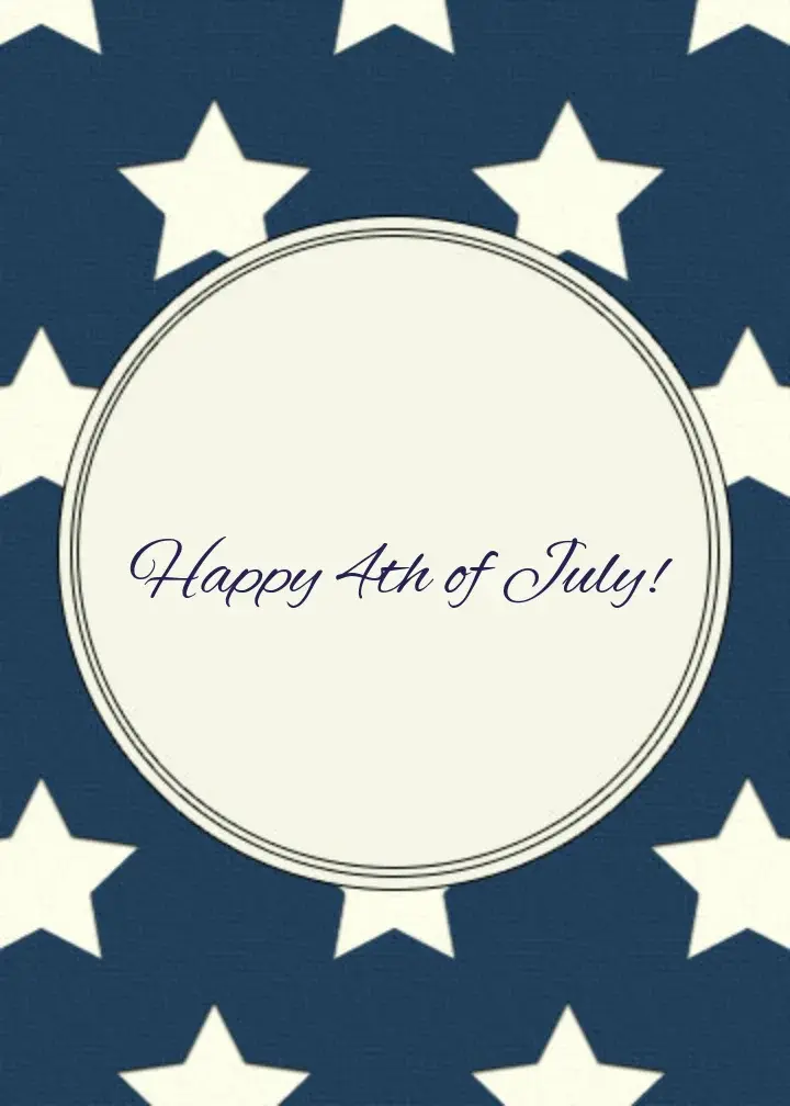 July Fourth Stars card image