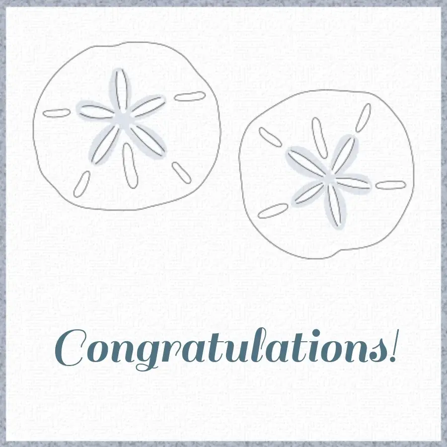 Wedding Sand Dollar card image