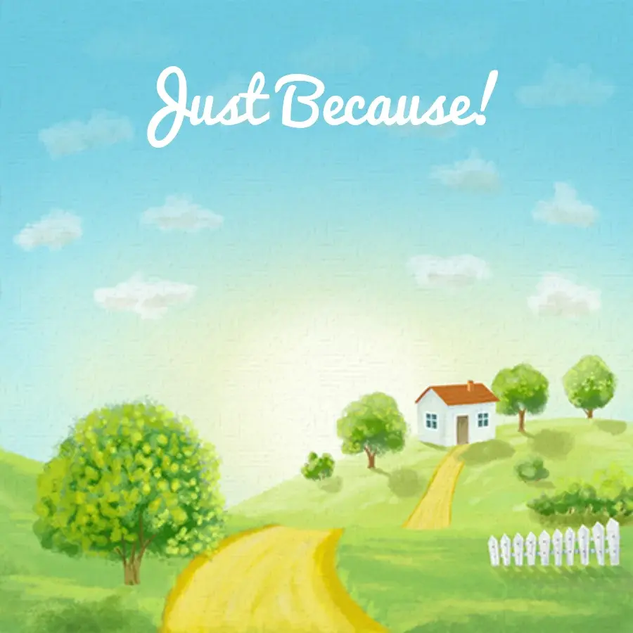 Sunny Day Just Because card image