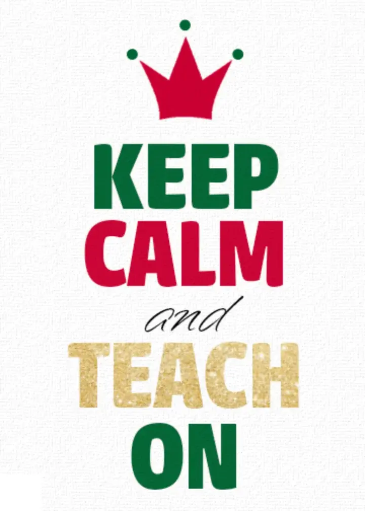Keep Calm and Teach On card image