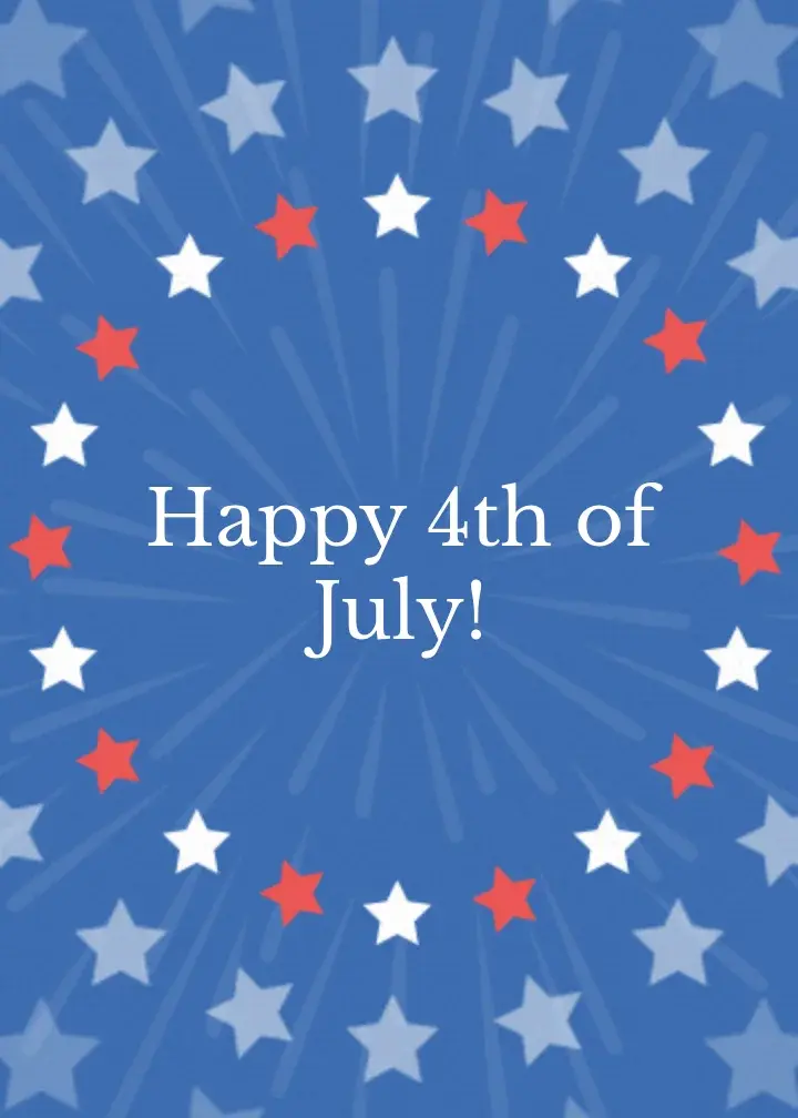 Fourth of July Fireworks card image
