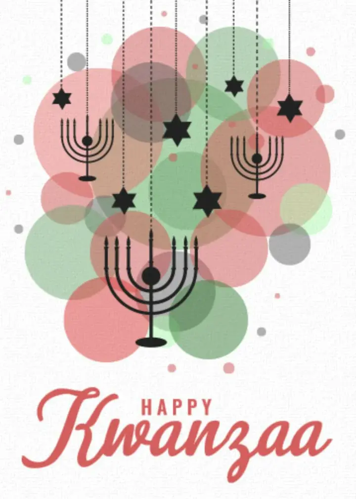 Kwanzaa Bubbles card image