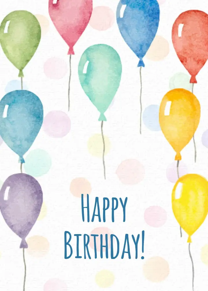 Leap Day Rainbow Balloons card image