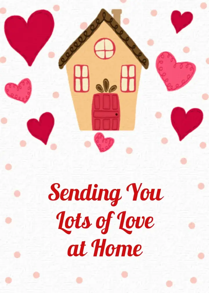 Sending You Love at Home card image