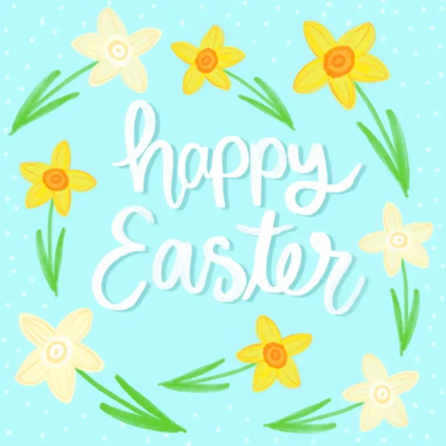 Easter Daffodils  card image