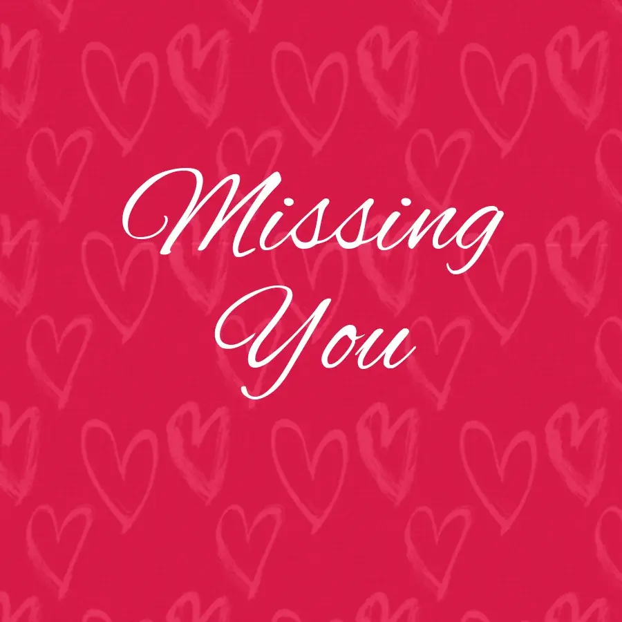Missing You Hearts card image