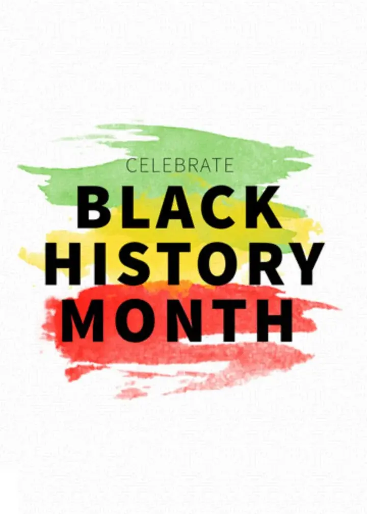 Watercolor Black History Month card image