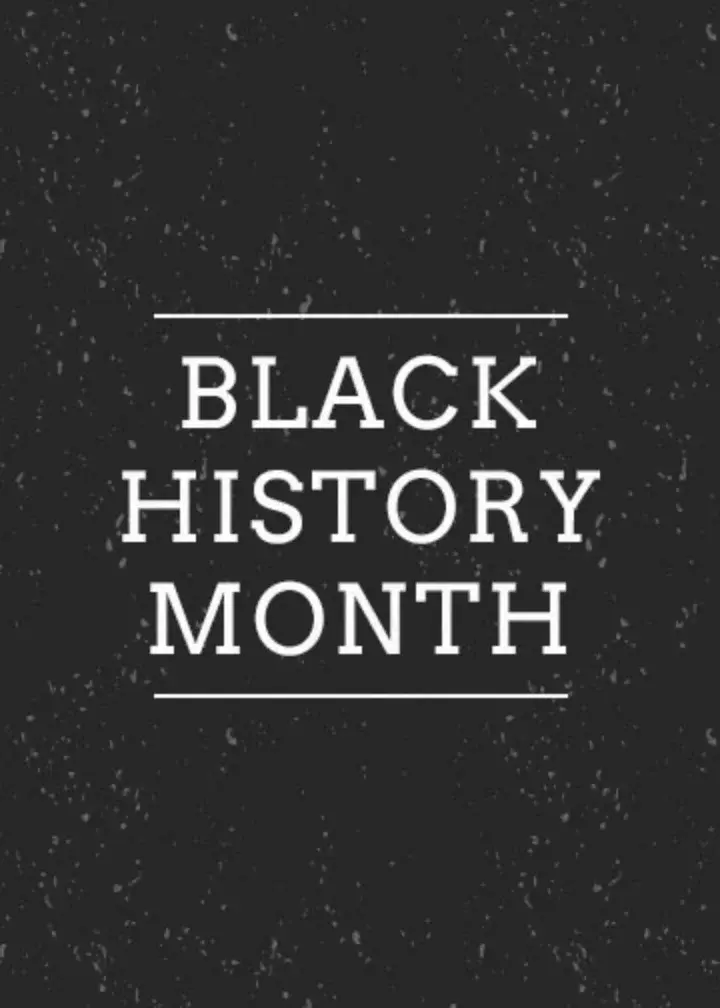 Black History Month Chalkboard card image