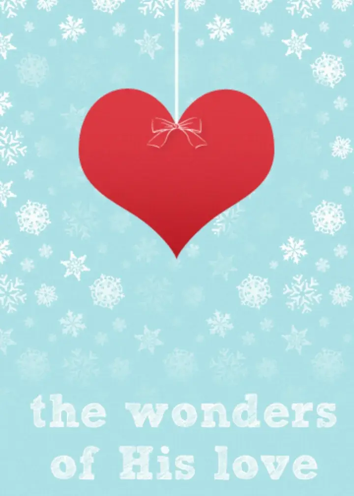 Wonders of His Love Heart card image