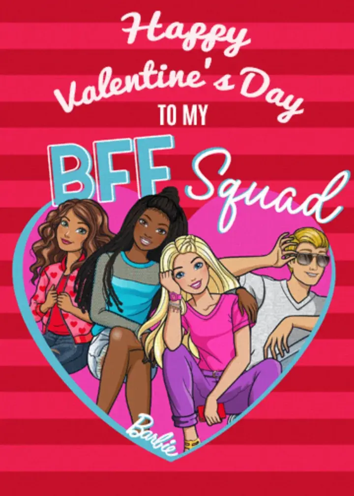 Barbie BFF | Valentine's Day card image