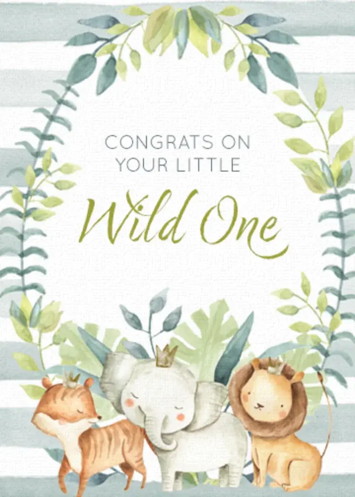 Wild One Baby card image