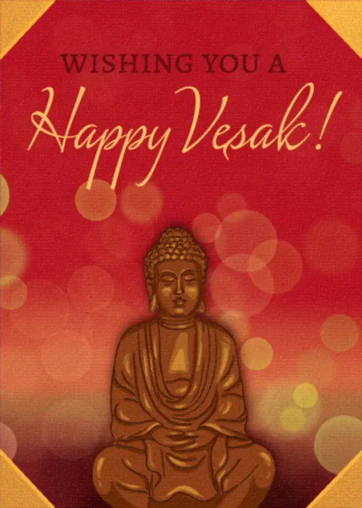 Illuminated Buddha card image