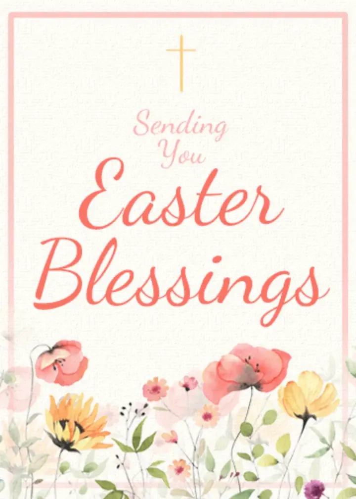 Easter Wildflower card image
