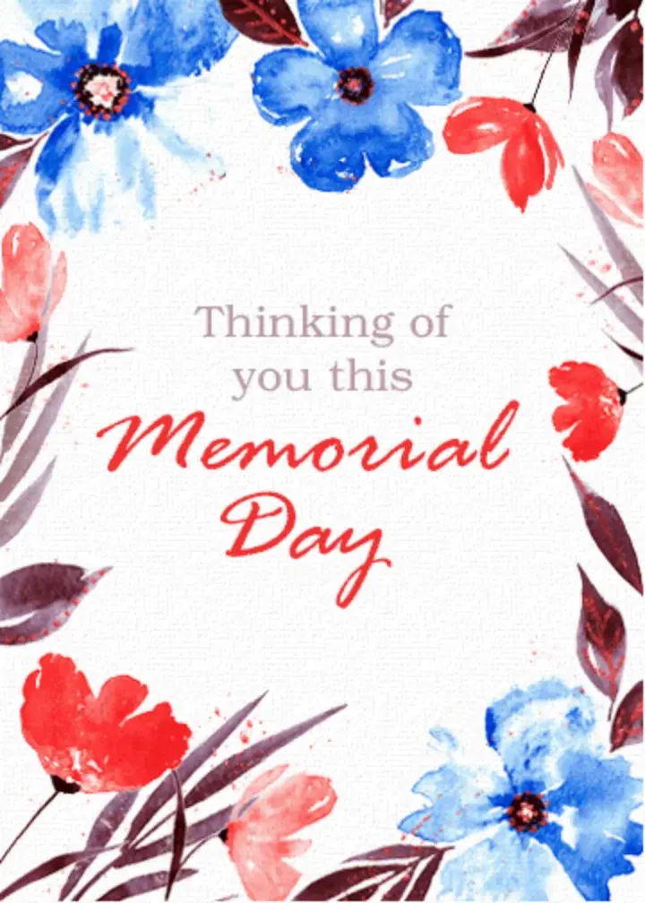 Patriotic Floral card image