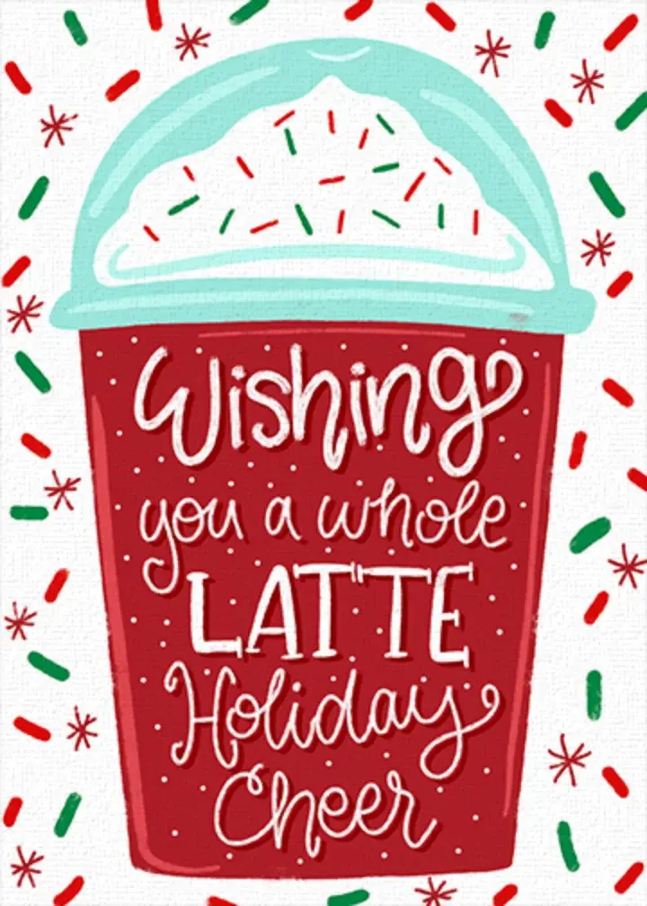 Holiday Cheer Latte card image