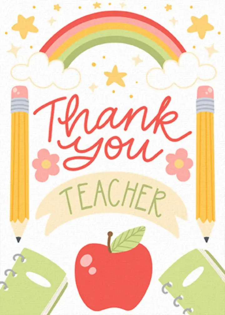 Teacher Thank You card image