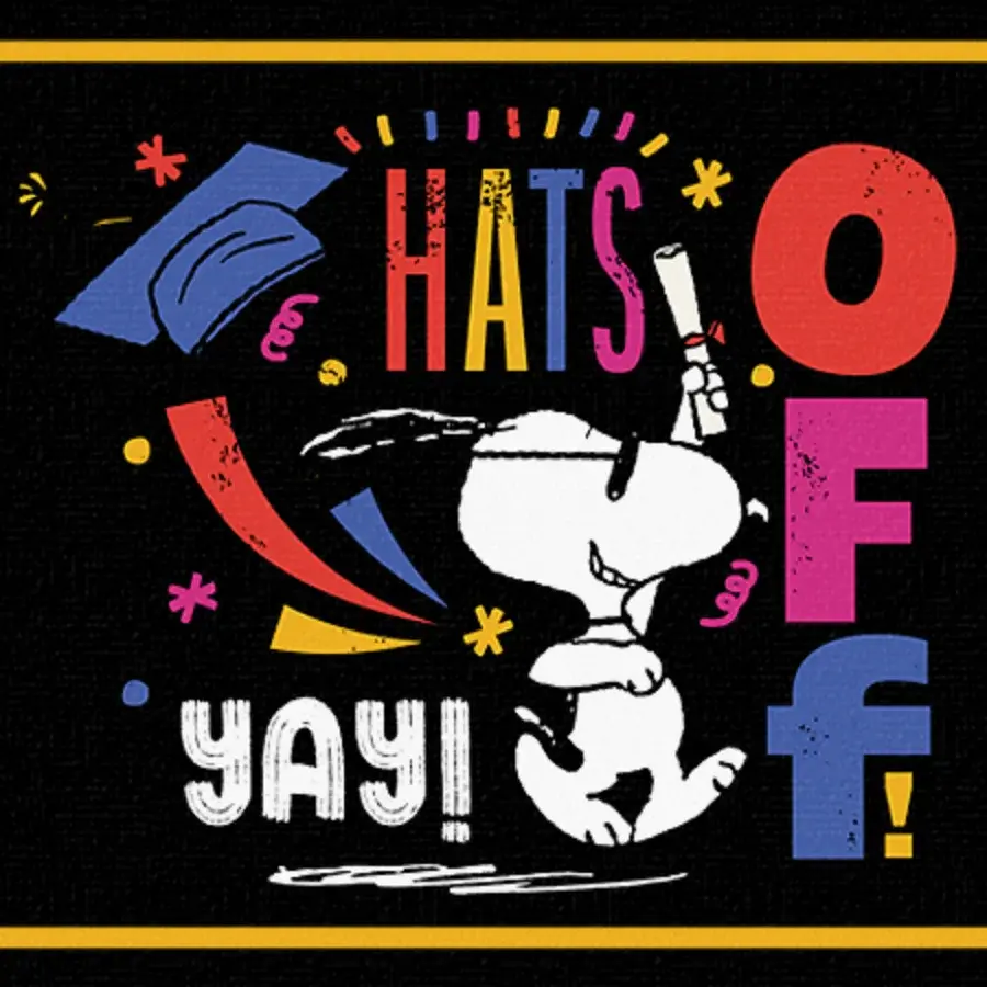 Peanuts | Graduation card image
