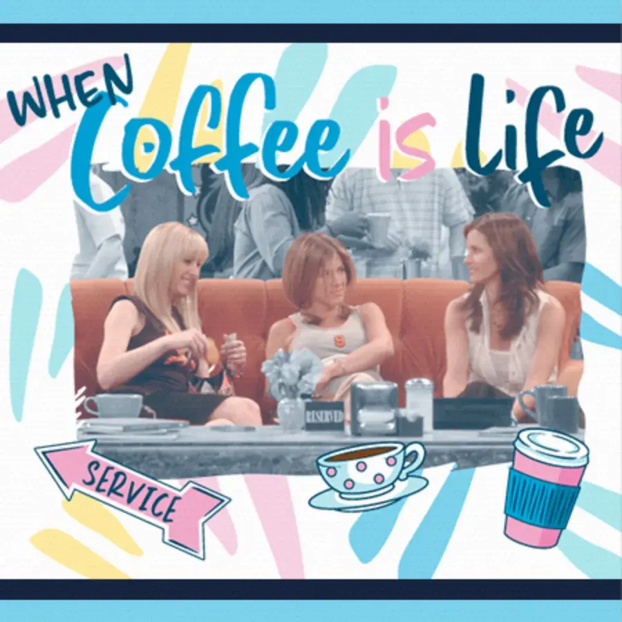 Friends | Coffee Central Perk BFF card image