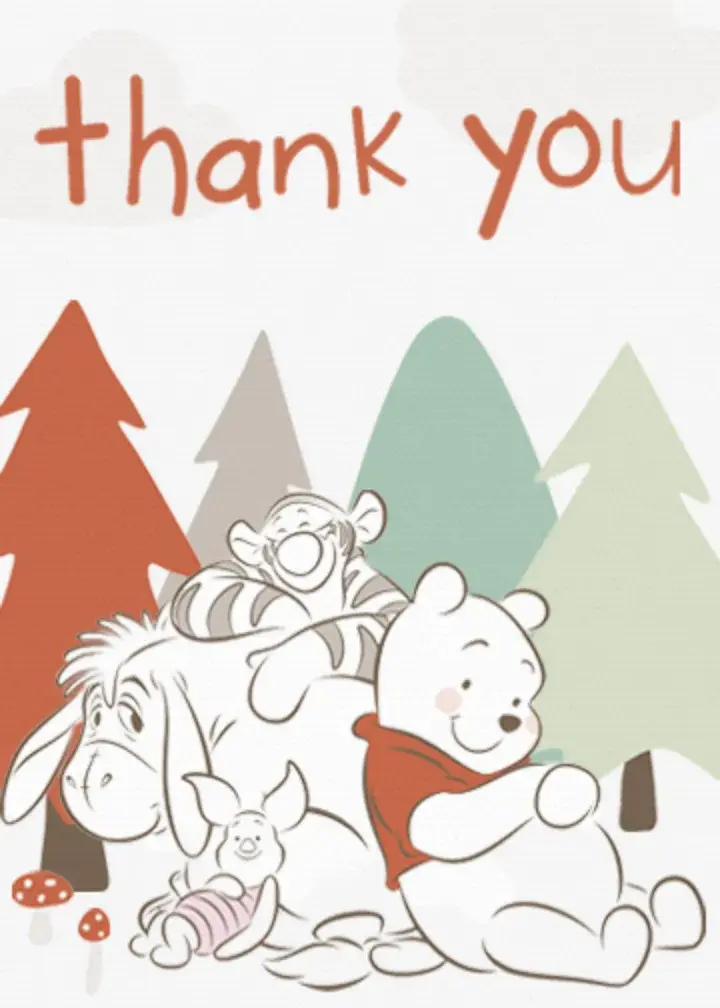 Winnie the Pooh Baby card image