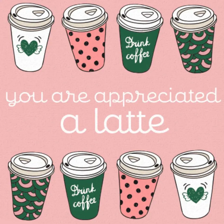Appreciated A Latte Anniversary card image