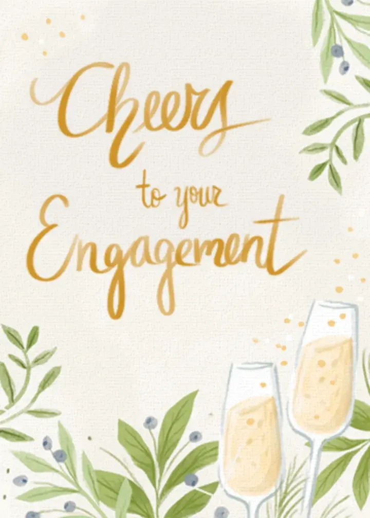 Cheers On Your Engagement card image