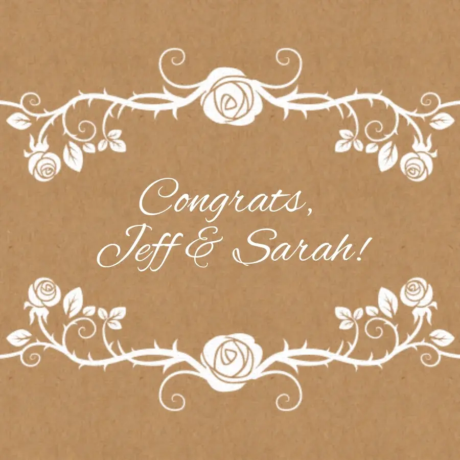 Engagement Floral Roses card image