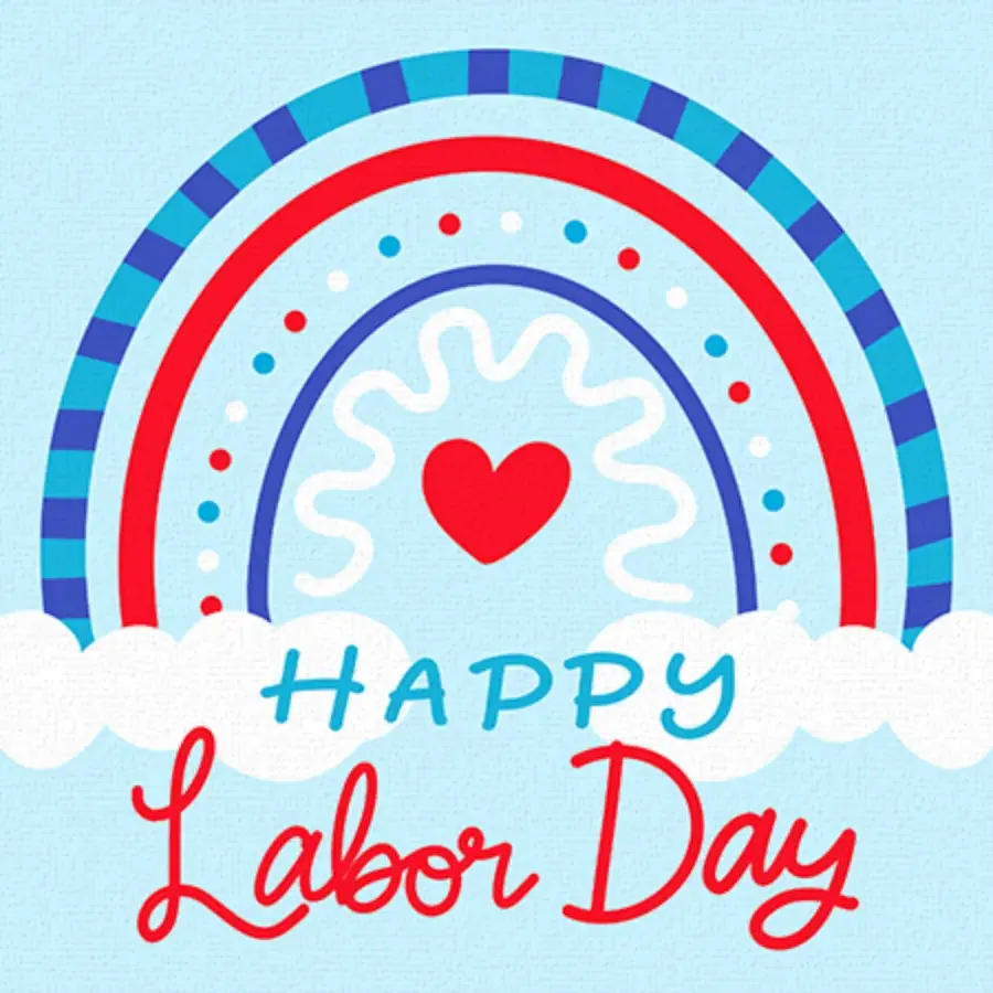 Labor Day Rainbow card image
