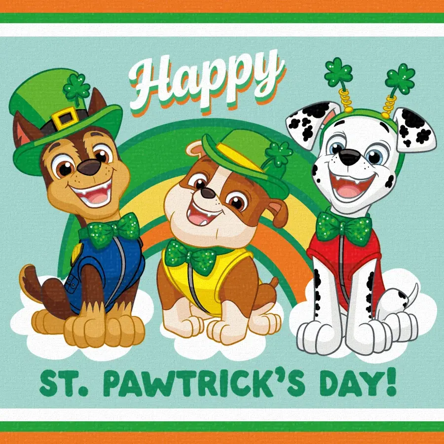 PAW Patrol | St. Patrick's Day Pups card image