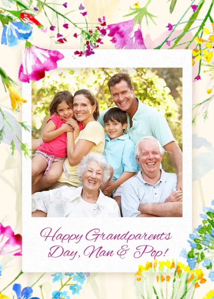 Grandparent Polaroid card image
