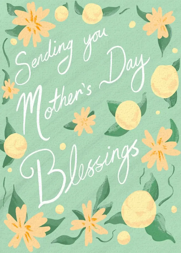 Blessings for Mother's Day card image