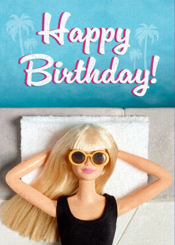 Barbie | Happy Birthday card image