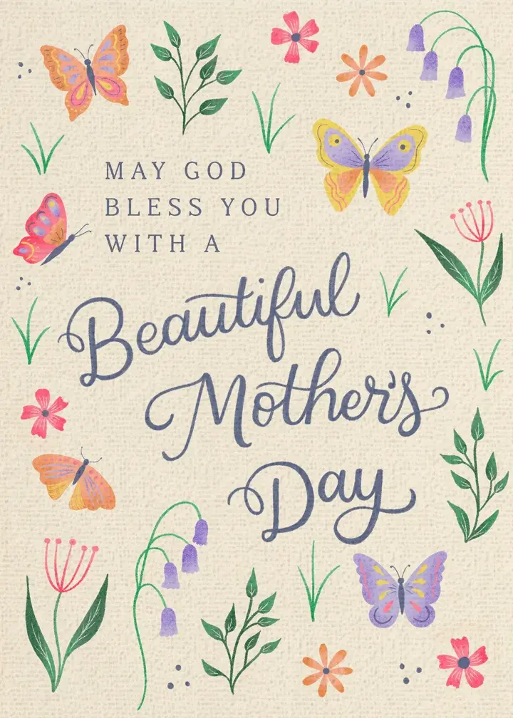 Religious Butterflies card image