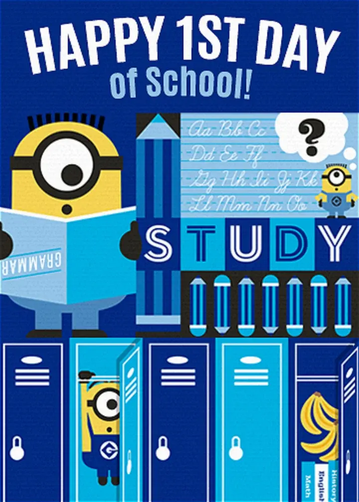 Minions | Back to School card image