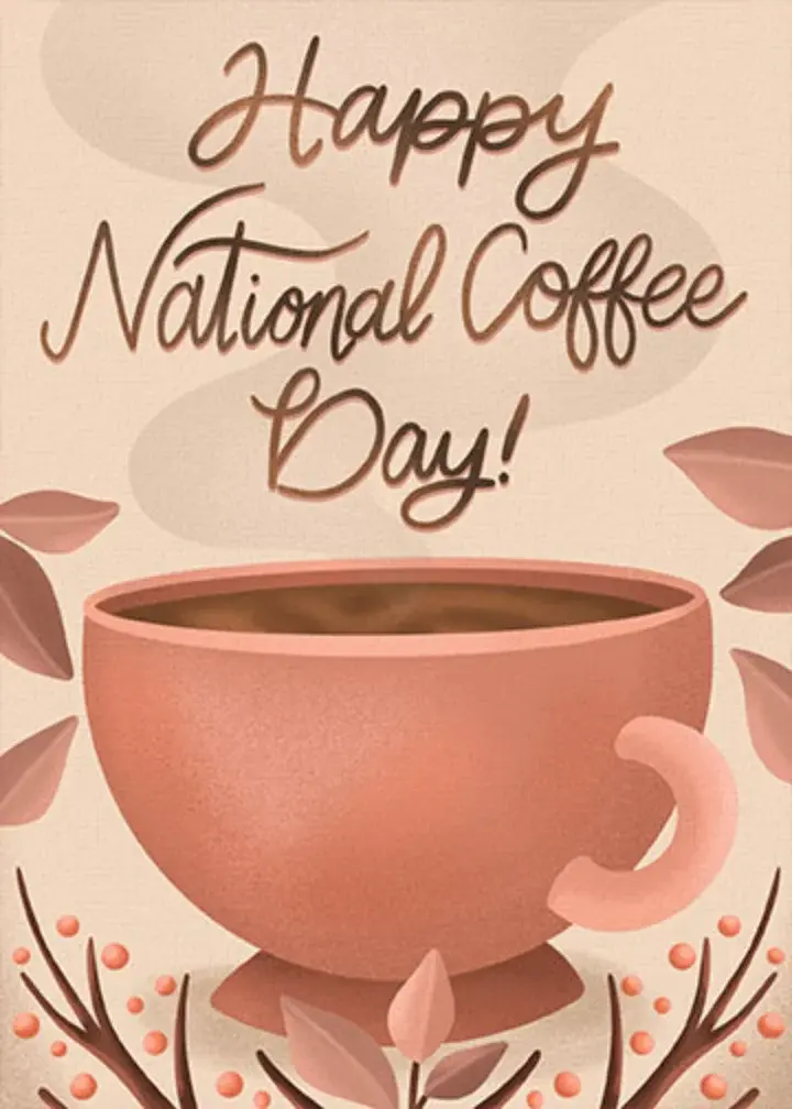 Autumn Coffee Leaves card image