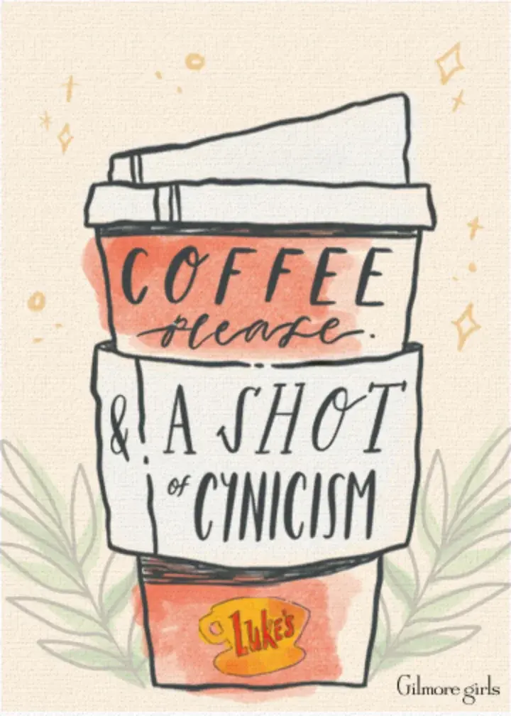Gilmore Girls | Coffee Cup Sketch card image