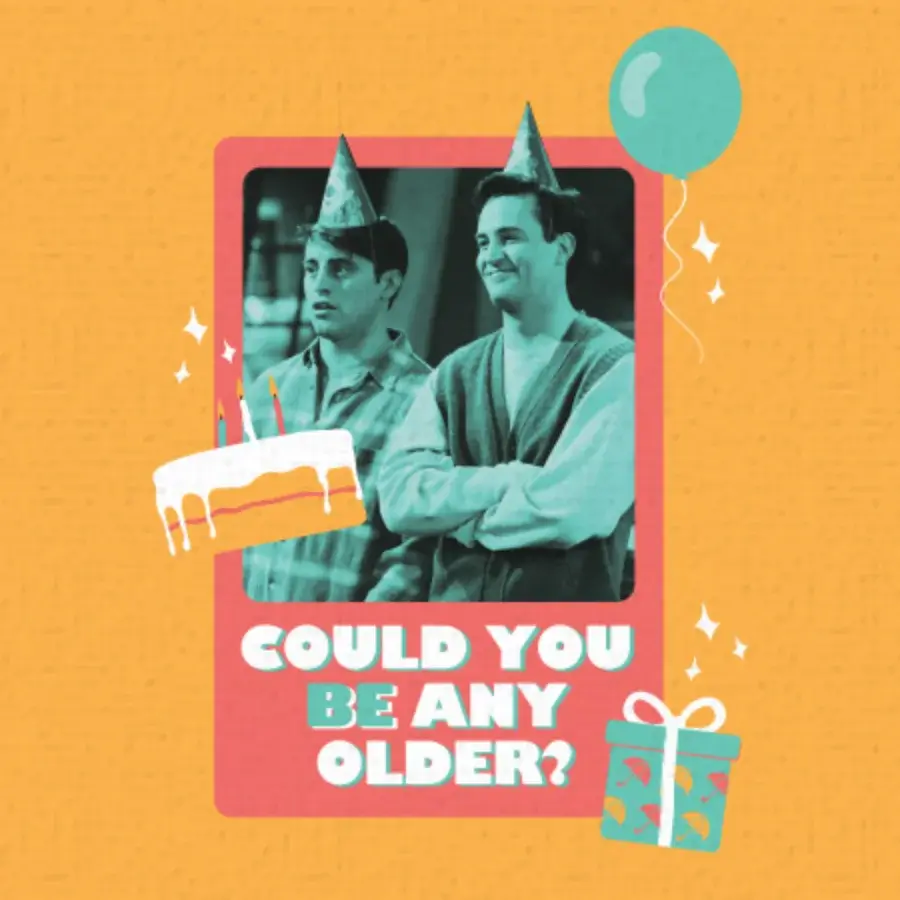 Friends | Happy Birthday Balloons card image