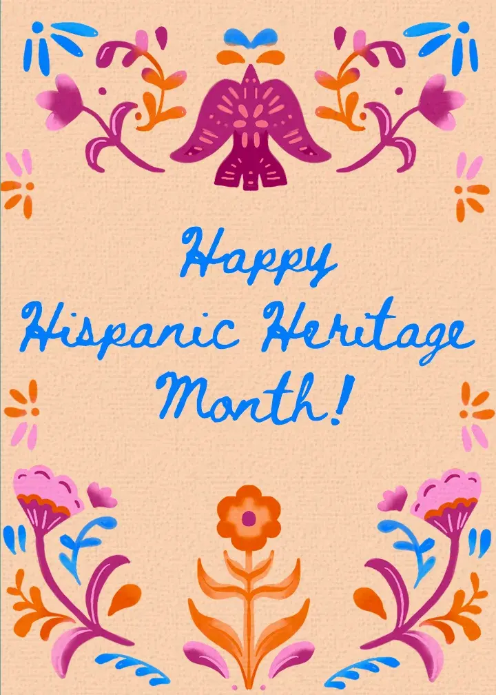 Hispanic Heritage Month card image