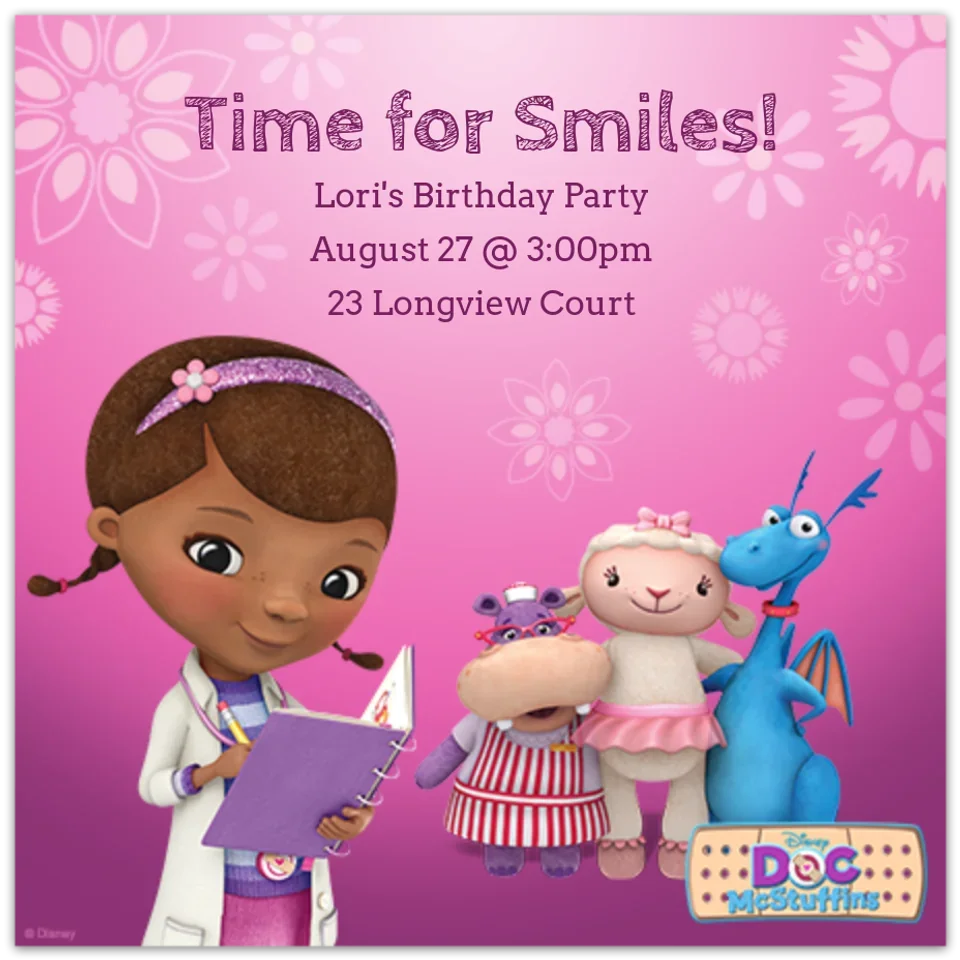 Doc McStuffins Check-Up card image