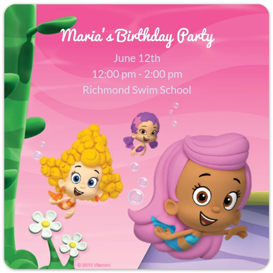 Bubble Guppies Girls card image