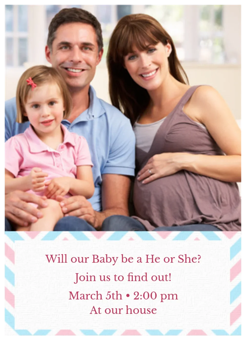 Gender Reveal card image