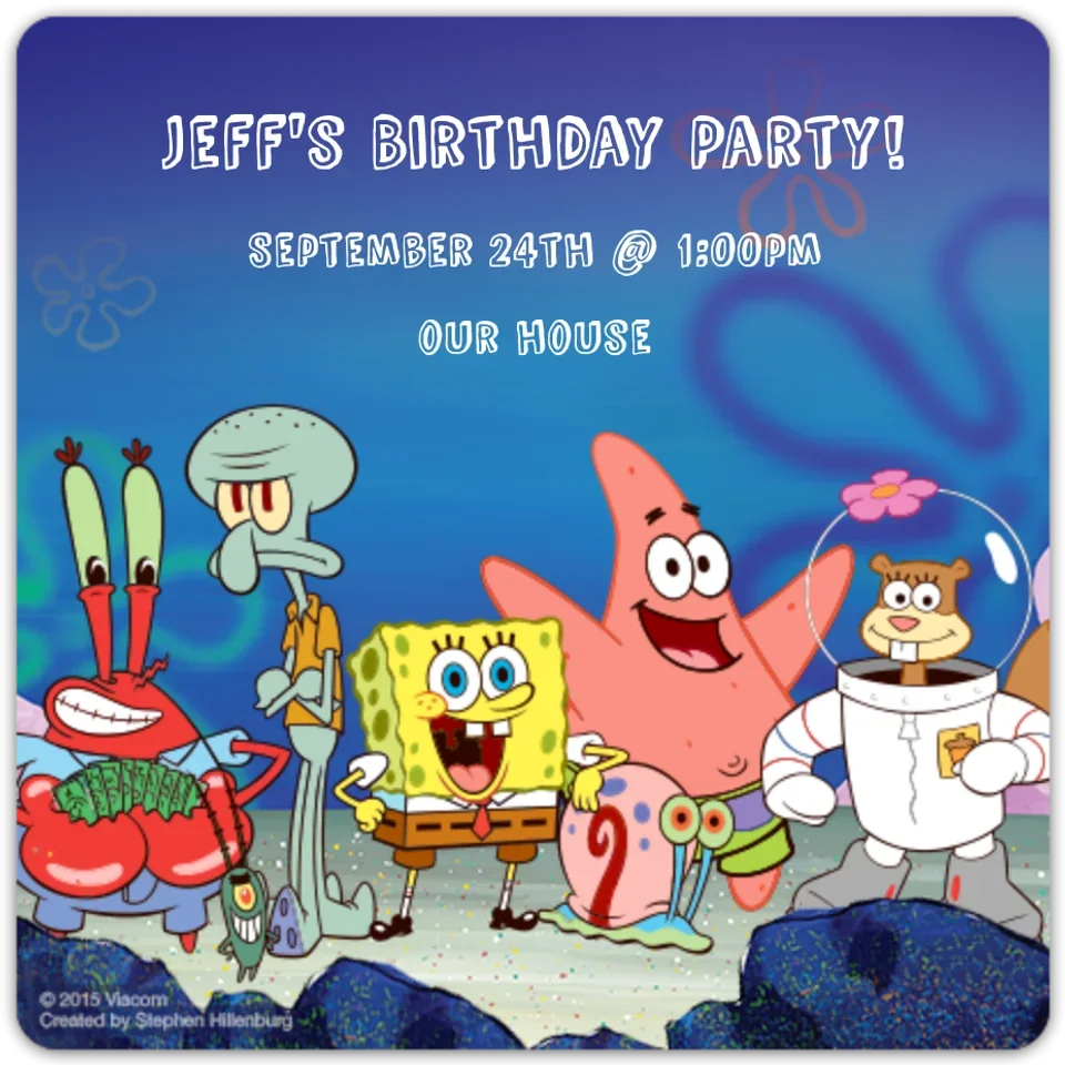 Spongebob Under the Sea card image